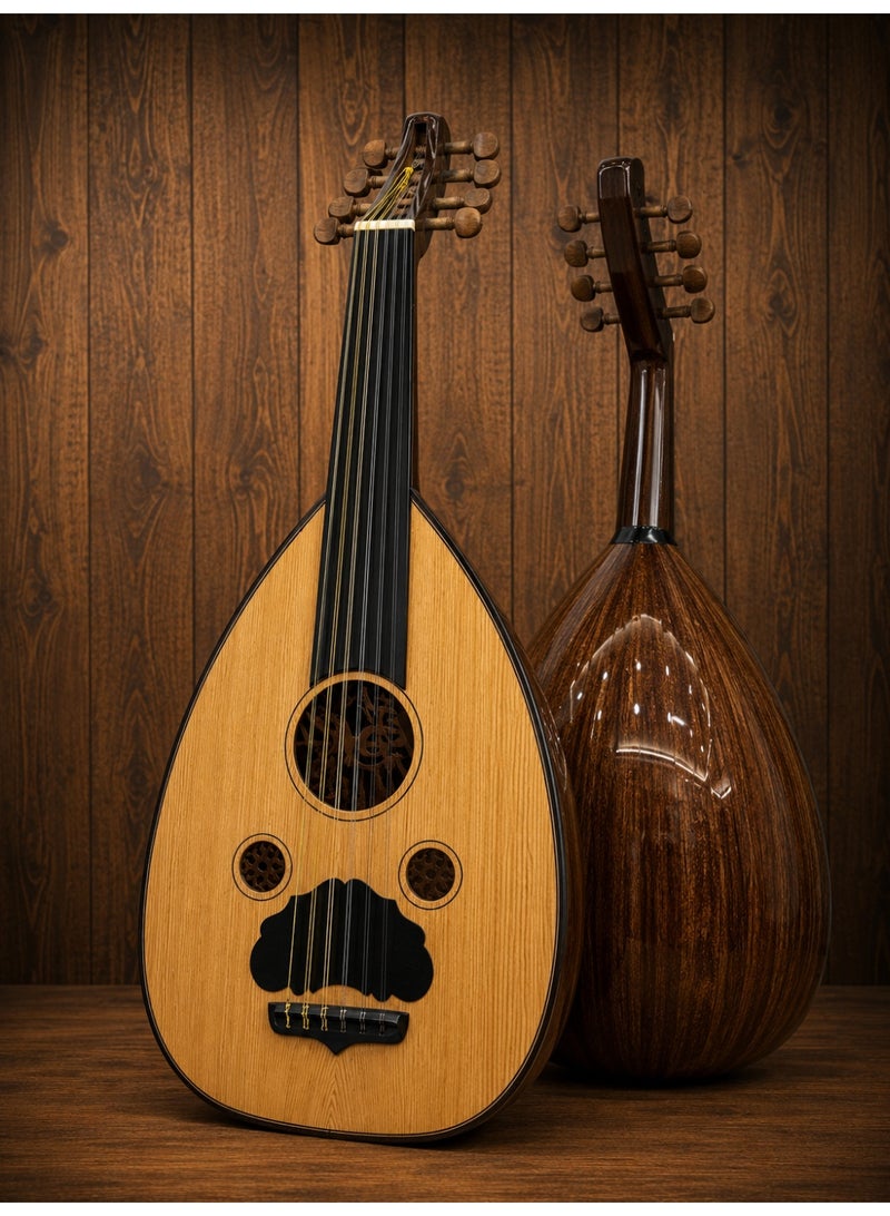 Syrian Ziryab Musical Oud Shammi Model Cedar Top Walnut Back
