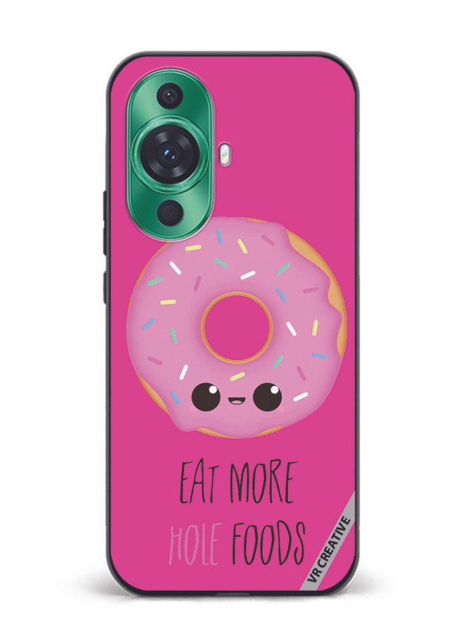VR CREATIVE Protective Case Cover For Huawei nova 11 Pro Eat More Hole Food Design Multicolour - Image 1