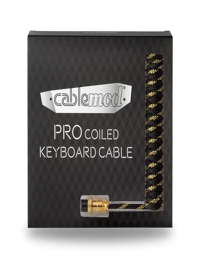 CableMod كابل كابل مود برو الملتف للوحة المفاتيح (ميداس فويل أسود، USB A إلى USB Type C، 150 سم) - Image 5
