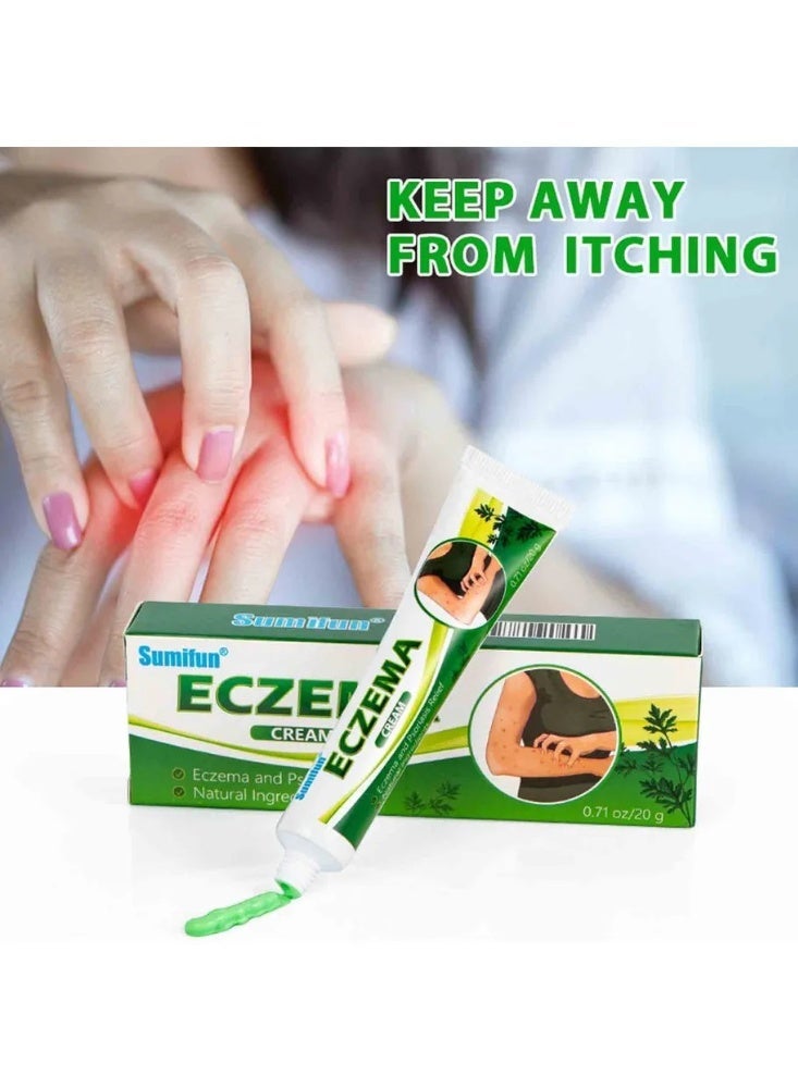 سوميفون كريم الأكزيما 20 غرام - مرهم للعناية بالبشرة الجافة والحكة، وتخفيف آلام القدمين واليدين، وعلاج قدم الرياضيين، وترطيب البشرة وتهدئتها، وعلاج التهاب الجلد والصدفية والأكزيما، والعناية بالبشرة الحساسة - Image 3