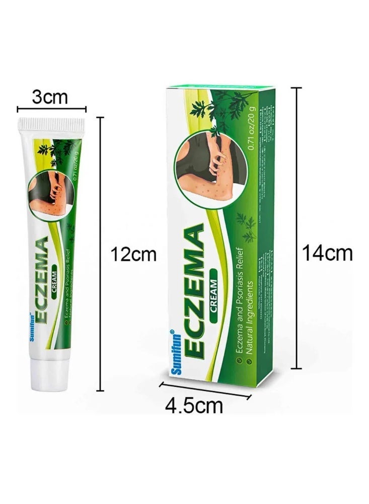 سوميفون كريم الأكزيما 20 غرام - مرهم للعناية بالبشرة الجافة والحكة، وتخفيف آلام القدمين واليدين، وعلاج قدم الرياضيين، وترطيب البشرة وتهدئتها، وعلاج التهاب الجلد والصدفية والأكزيما، والعناية بالبشرة الحساسة - Image 4