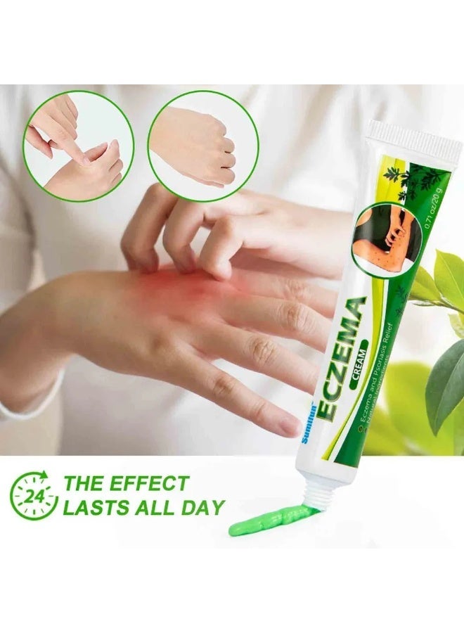 سوميفون كريم الأكزيما 20 غرام - مرهم للعناية بالبشرة الجافة والحكة، وتخفيف آلام القدمين واليدين، وعلاج قدم الرياضيين، وترطيب البشرة وتهدئتها، وعلاج التهاب الجلد والصدفية والأكزيما، والعناية بالبشرة الحساسة - Image 5