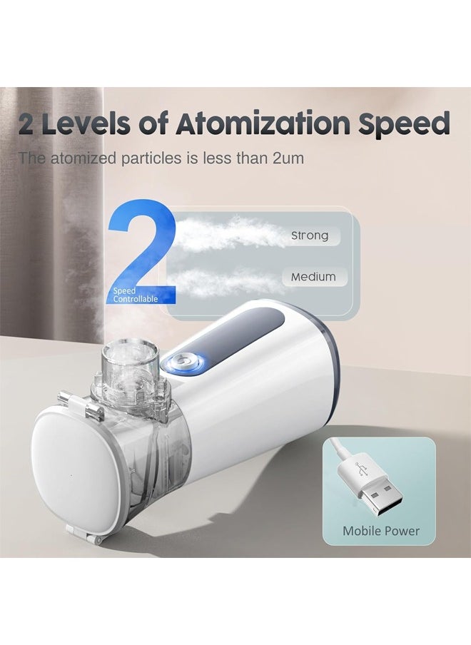 WOLAID - Wolaid Ultra Mist Mesh Nebulizer – Portable Inhalation Device for Kids and Adults - Image 1