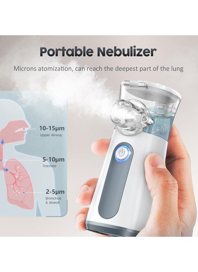 WOLAID - Wolaid Ultra Mist Mesh Nebulizer – Portable Inhalation Device for Kids and Adults - Image 1
