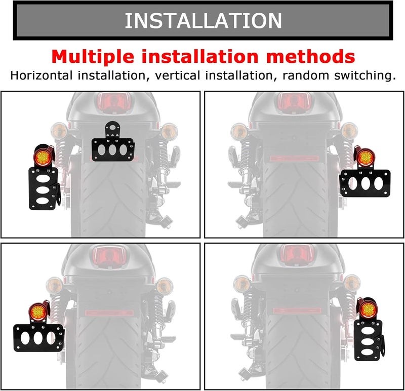 PSLER Side Mount Motorcycle License Plate Bracket - Image 5