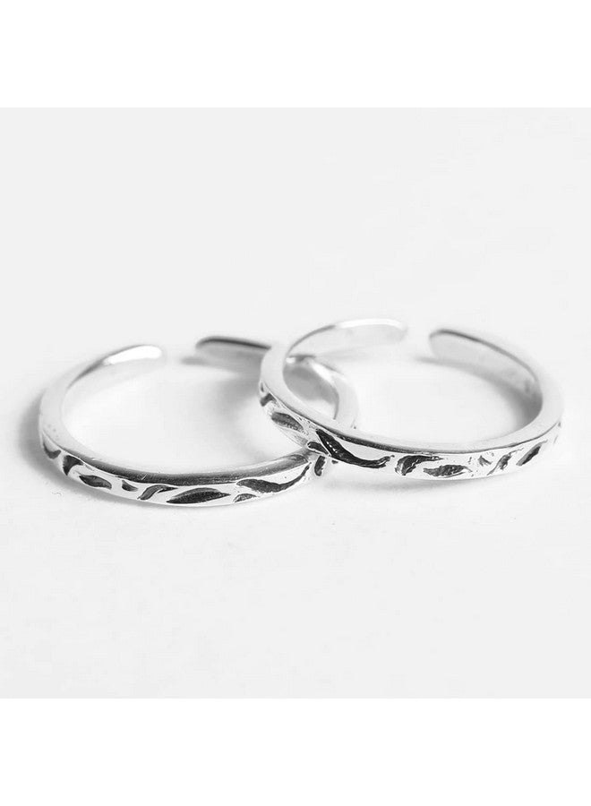 CLARA 925 Sterling Silver Mila Toe Rings Pair | Size Adjustable | Gift for Women and Girls - Image 3
