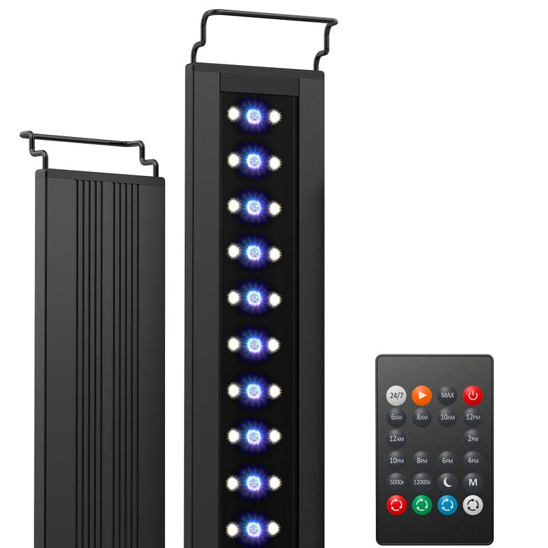 NICREW C10 24/7 LED Aquarium Light for Plants, 12-18 Inches, Full Spectrum Fish Tank Light with Timer, Brightness Adjustable - Image 1