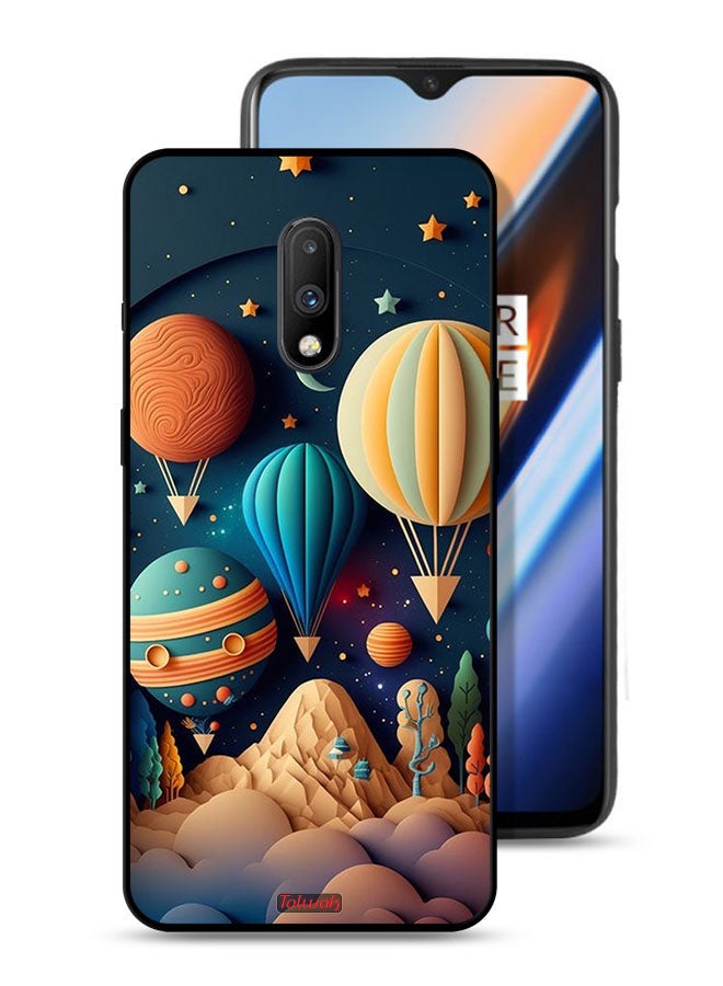 Tolwak OnePlus 7 Protective Case Cover Perrashut Art - Image 1