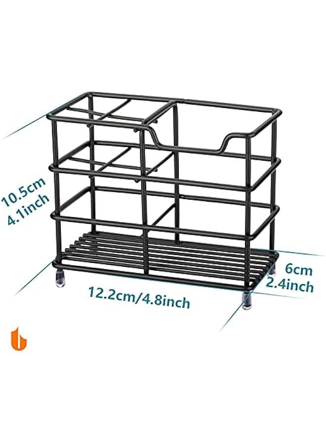 Arabest 304 Stainless Steel Toothbrush and Toothpaste Holder Stand Bathroom Accessories Organizer, Black  - Image 2