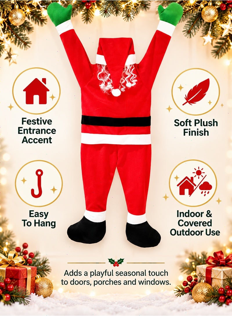 Topyich Christmas Ornaments - Hanging Santa Claus Decoration , Versatile Christmas Decor for Roof Porch Gutter Balcony Indoor Outdoor - Image 3