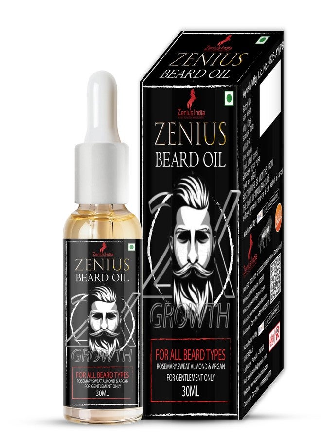 Zenius India Zenius Beard oil| For Growing Beard & Moustache Faster| Best Beard Growth Oil for Men| 30 ml - Image 1