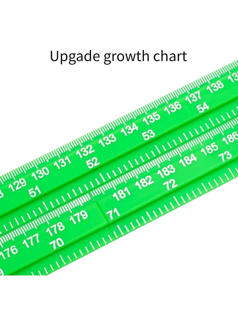 jaexest Growth Chart – Children Height Ruler Wall Decor – 3D Removable Growth Height Chart – Splicing Height Ruler Measurement for Kids and Nursery – 79 inches – Green - Image 4