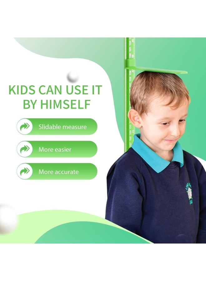 jaexest Growth Chart – Children Height Ruler Wall Decor – 3D Removable Growth Height Chart – Splicing Height Ruler Measurement for Kids and Nursery – 79 inches – Green - Image 5