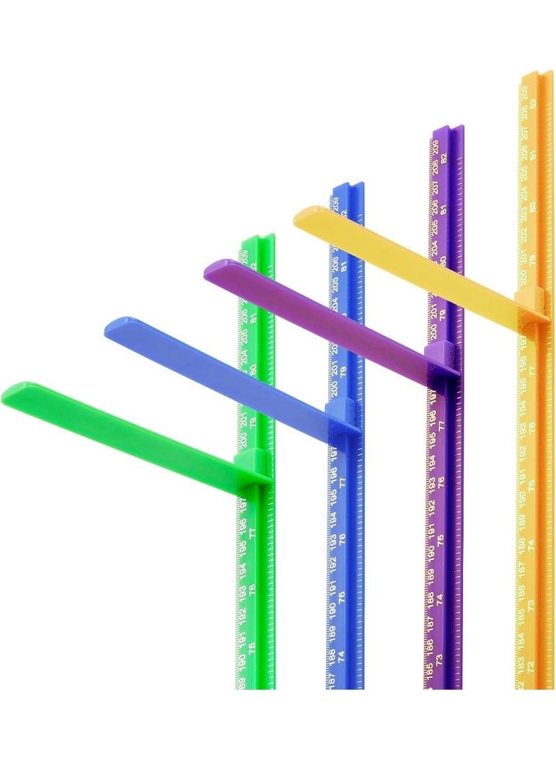 jaexest Growth Chart – Children Height Ruler Wall Decor – 3D Removable Growth Height Chart – Splicing Height Ruler Measurement for Kids and Nursery – 79 inches – Green - Image 2
