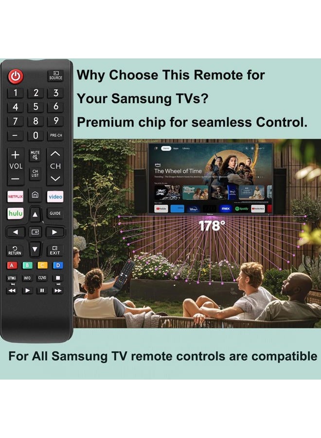 EONCHARM Newest Universal Remote Control for All Samsung TV Remote Compatible All Samsung LCD LED HDTV 3D Smart TVs Models - Image 4