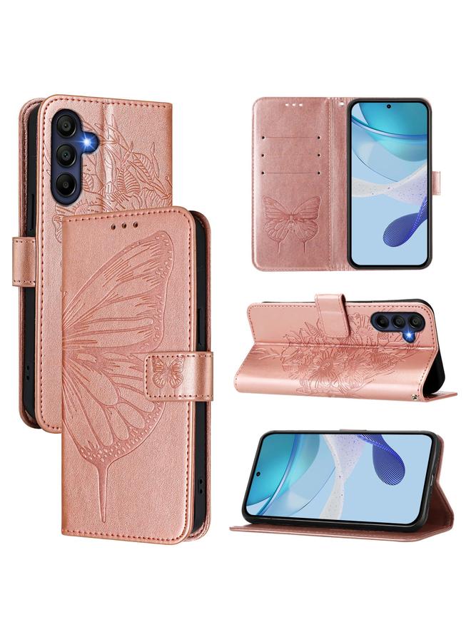 S-TOP Case For Samsung Galaxy A26 5G Global Embossed Butterfly Leather Phone Case - Image 1