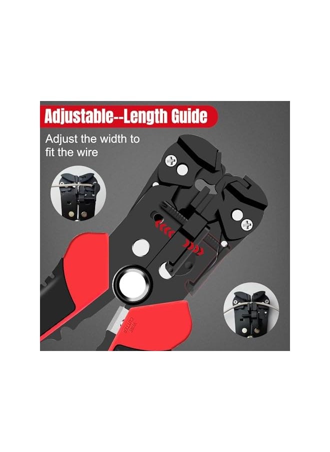 PROMASS Wire Stripper, promass Automatic Cable Stripper and Cutter Tool for 0.2-6mm² Cables, Self-Adjusting Wire Stripping Pliers, Cable Cutter & Crimping Tool, Electrician Tool  - Image 5