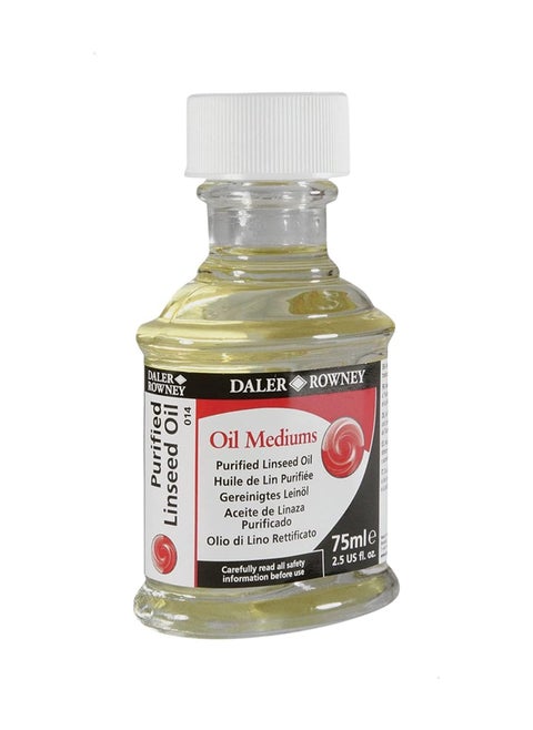Purified Linseed Oil Medium 75ml Content