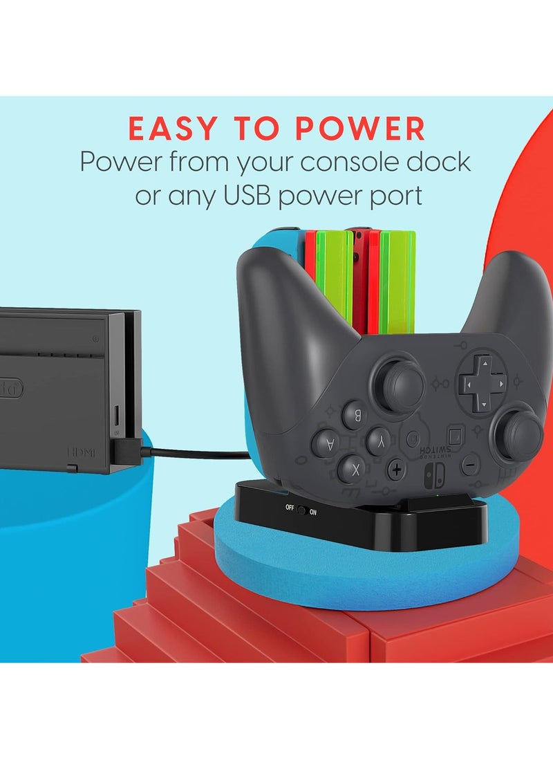 Controller Charging Dock Stand Station for Switch Joy-Con Controller、Nintendo Switch、Nintend Switch Pro
