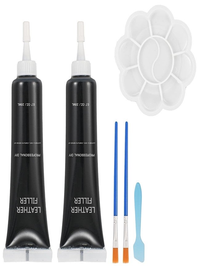 Kenbry Black Leather Furniture Repair Kit, Vinyl Repair kit for Car Interiors, Leather Couch Scratch,Tears,Burn Holes,Scratch Repair,with Super Easy Instructions - Image 1