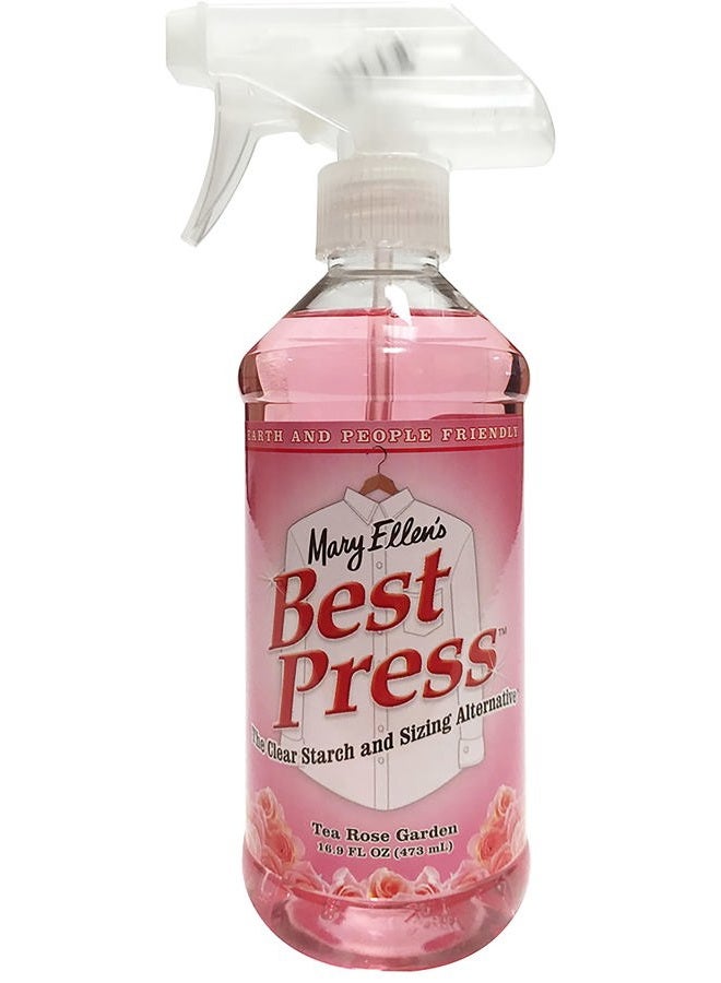 Mary Ellen Products Mary Ellen's Best Press Clear Starch Alternative 16.9 Ounces-Tea Rose Garden - Image 1