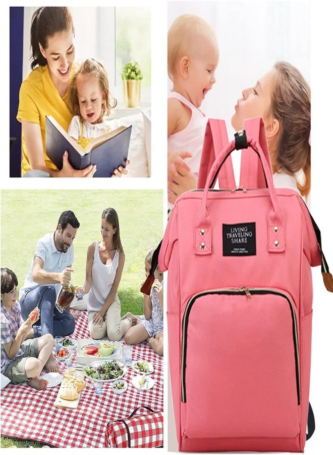 ZEELPETAL Diaper Bag with Organizing Pouches, Nappy Bags Handbags Multifunction Diaper Bag for Baby Care 3 PC Travel Backpack Large Capacity - Multi Color. - Image 5