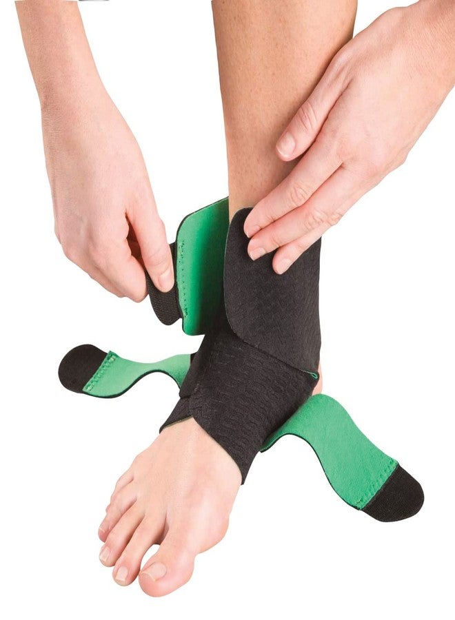 MUELLER Sports Medicine Green Adjustable Ankle Support Brace, Ankle Pain Relief Support for Men and Women, Ideal for Sprains, Strains, Arthritis, Black, One Size - Image 4