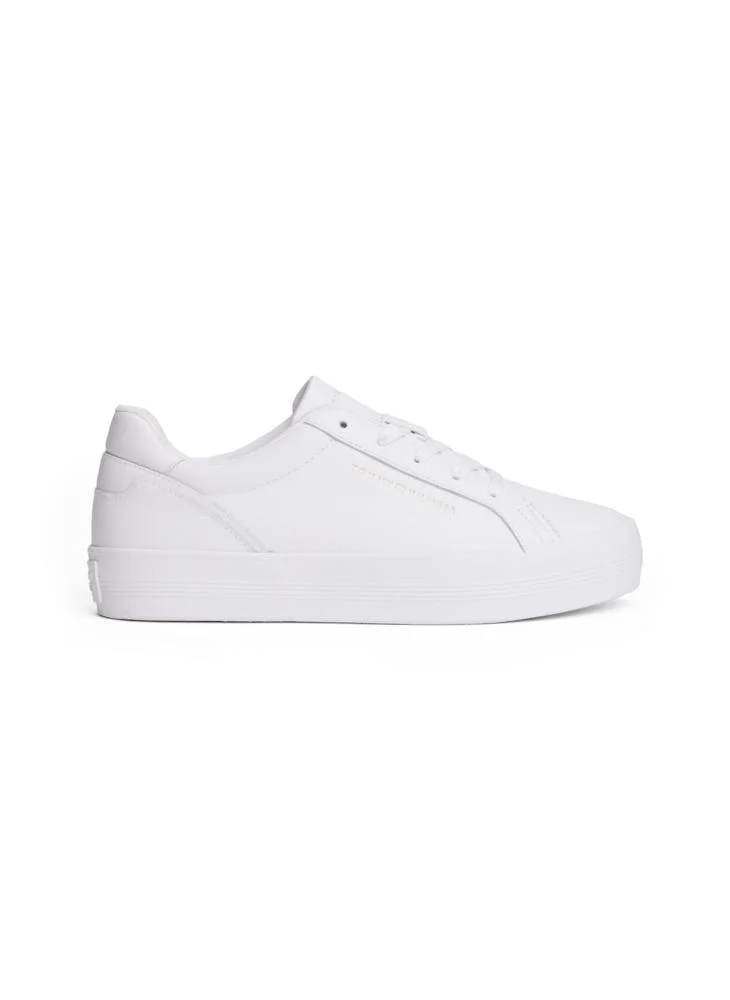 تومي هيلفيغر Leather Platform Trainers