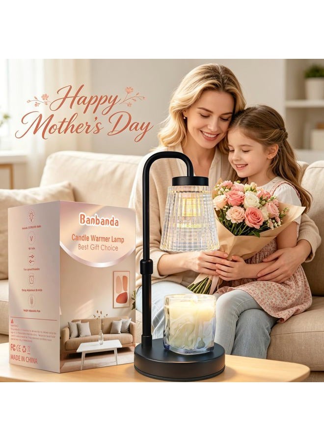 Banbanda Adjustable Candle Warmer Lamp with Timer: Birthday White Elephant Gifts for Women for House Warming Gifts New Home Decor - Wax Melt Warmer for Jar Candles - Image 2