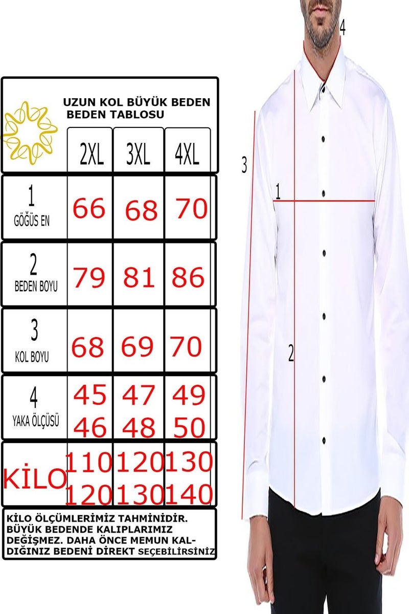 Men's Gray Plus Size Long Sleeve Pockets Straight Men's Shirt
