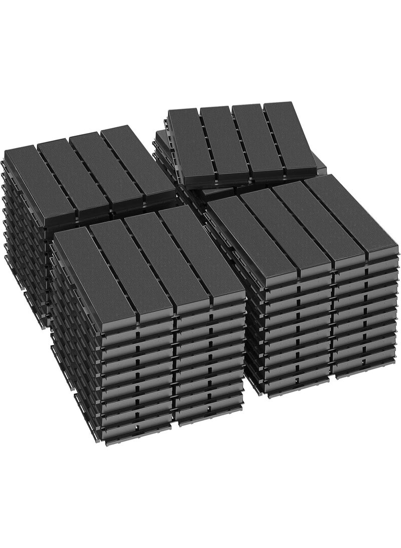 LINGWEI 10PCS Plastic Interlocking Deck Tiles 30x30cm Waterproof Patio Balcony Flooring Outdoor Interlocking Deck Tile - Image 1