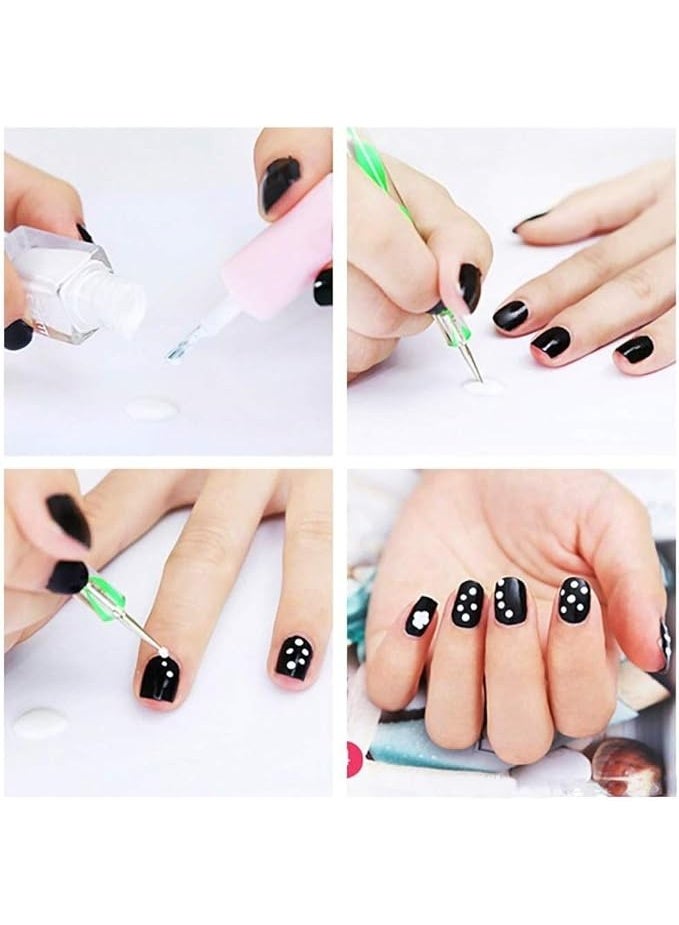 هايمو أداة قلم فن الأظافر - قلم تصميم أظافر دقيق للرسم والتفصيل والتزيين - أداة أظافر متعددة الاستخدامات للجل والأكريليك والتلميع والبودرة - مثالية للعناية بالأظافر بنفسك وفن الأظافر في الصالون - Image 5