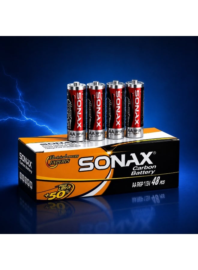 بطاريات Sonax عالية الطاقة (مقاس AA) | 48 قطعة - Image 1