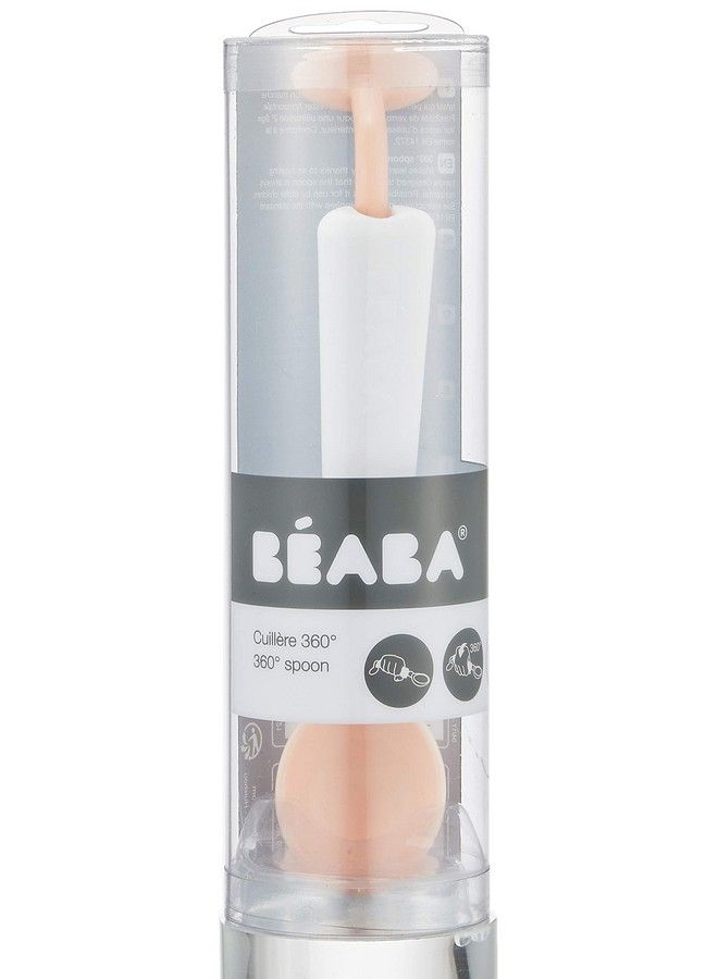 BEABA 360 Degree Training Spoon Rotating Spoon Weaning Spoon Nude - Image 3