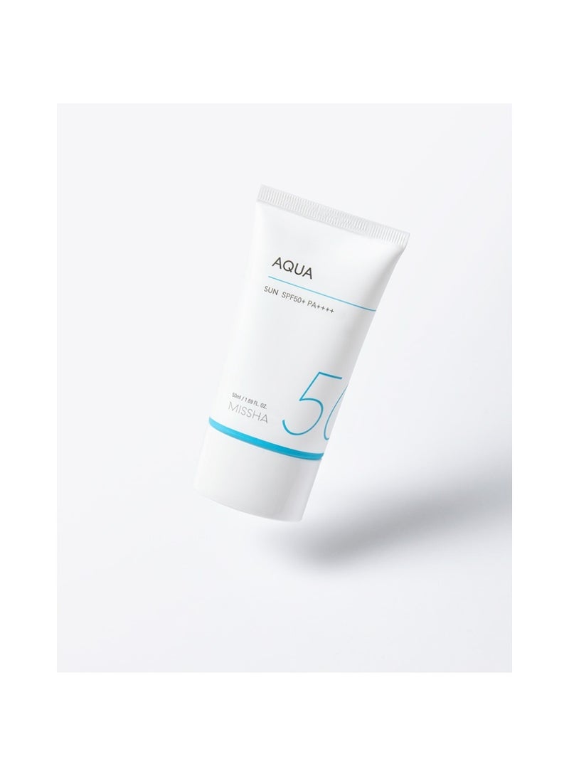 ميشا كريم واقي الشمس الكوري الشامل أكوا SPF50+/PA++++، مثالي للبشرة الدهنية والمختلطة، للحصول على لمسة نهائية غير لامعة ومريحة - Image 4