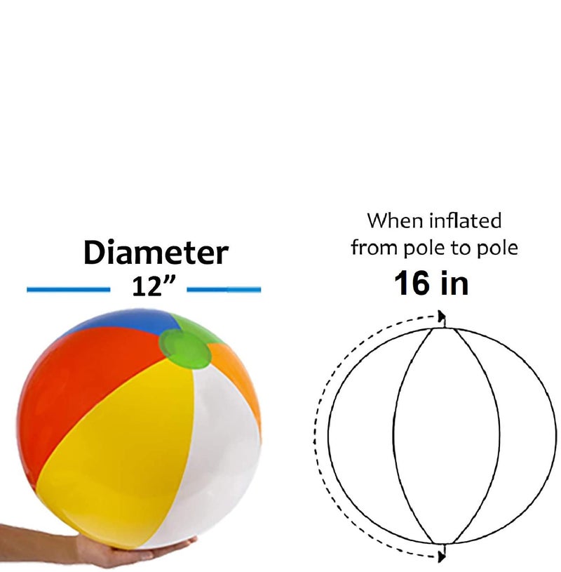 4E's Novelty 16 Inch Inflatable Beach Balls Bulk 24 Pack - Birthday Pool Party Favors for Kids, Summer Goodie Bags Stuffers Toys, End of Year Student GIFS - Image 5