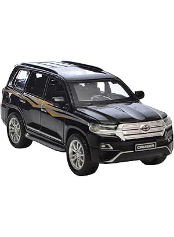 Alloy Pull Back Car Toyota Land Cruiser SUV Diecast Metal Model 6 Open The Door