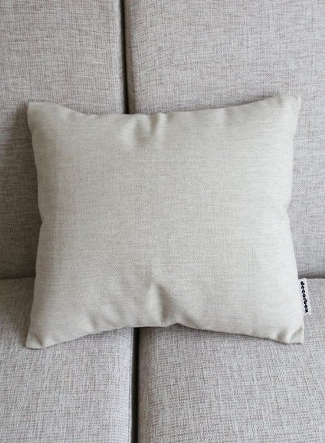 Decorbox Piano Keyboard Simple Music Throw Pillow Case Decor Cushion Covers Oblong 20*12 Inch Beige Cotton Blend Linen - Image 2