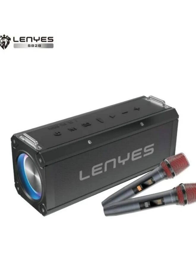 Lenyes Karaoke Party Speaker With 2 Microphone - Image 1