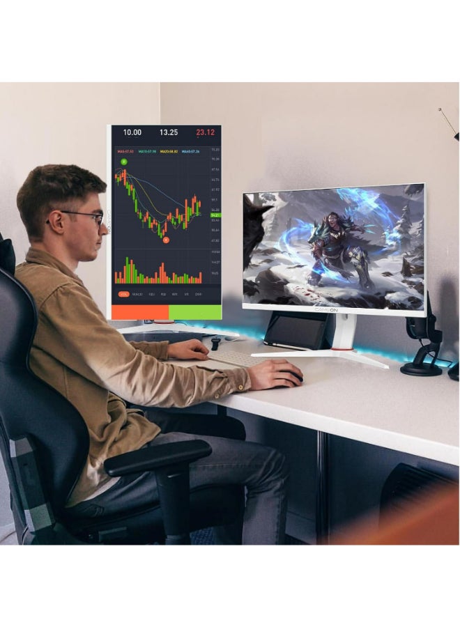 GAMEON GOA27FHD180IPS Artic Pro Series 27" FHD, 180Hz, MPRT 0.5ms, Fast IPS Gaming Monitor (Support PS5) White - Image 2