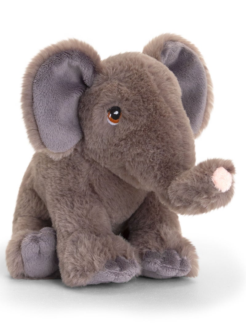 Keel Toys Keeleco Elephant 18cm | Soft Toy | Plush Toy | Gift for Kids and Adults - Image 1