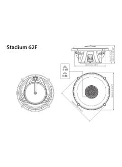 JBL JBL Harman Kardon Stadium 62F 2-Way Car Speaker Set 255 Watt Car Speaker Boxes 165 mm Black  - Image 5