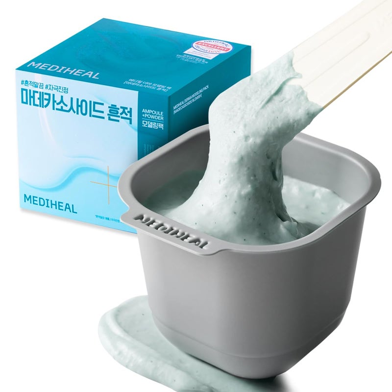 Mediheal Derma Modeling Pack Madecassoside  Relieving Blemish Marks For Clear Skin  Easy DIY Home Spa Kits Hydrating Icy Jelly Mask For Skin Refreshment