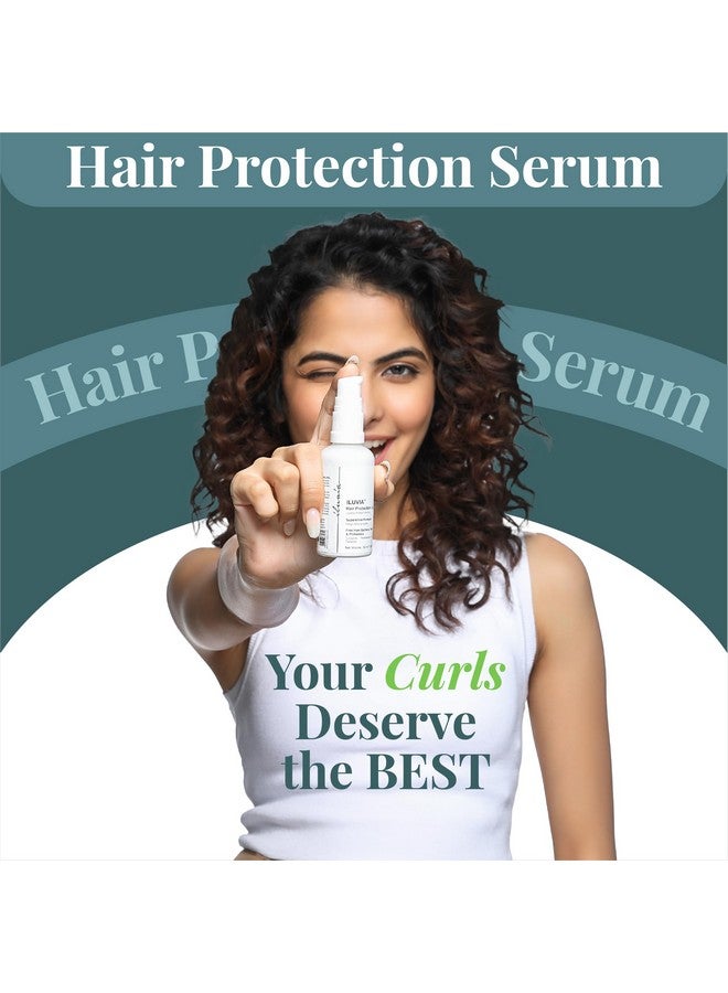 iluvia Hair Protection Serum Coarse Damaged Very Frizzy Hair With Heat & Sun Protection Thick Curly Processed Hair 50Ml (Heat Protection Serum) - Image 3