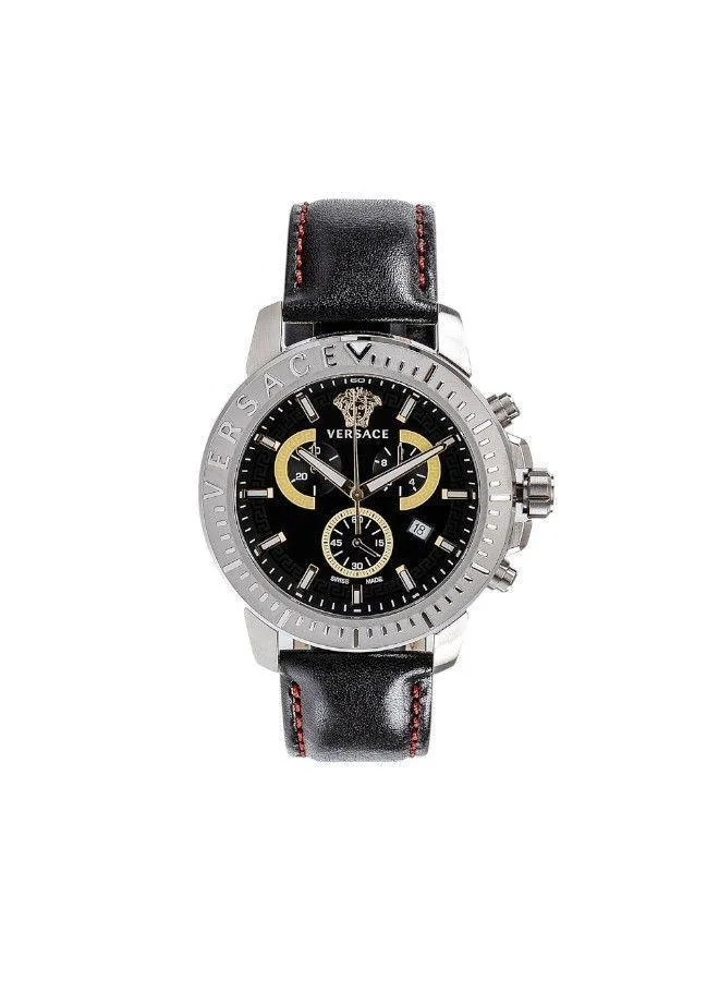 VERSACE New Chronograph 45 Black Dial Watch
