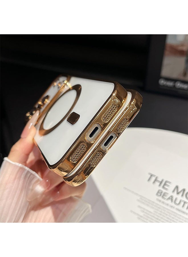 اتش واي حافظة iPhone 17 Pro Max مع MagSafe، مغناطيس قوي، [غطاء رفيع مقاوم للصدمات] واقي كامل لعدسة الكاميرا، حافظة واقية ناعمة مقاومة للخدوش ومقاومة للزبد، (ذهبي شفاف) - Image 5