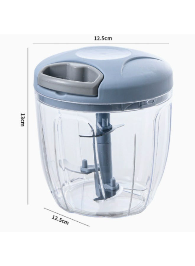Manual Pull Cord Food Chopper for Vegetables, Garlic & Onion, Kitchen Mincer with  Container - Image 1