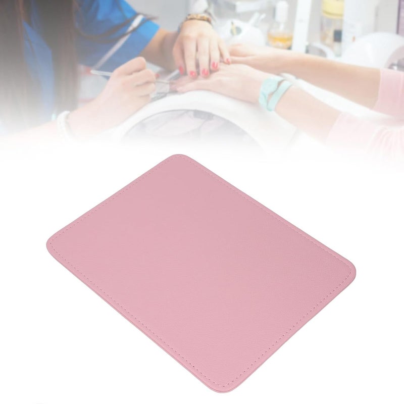 Manicure Desk Mat Nail Art Pad PU Leather Washable Heat Hand Rest with Litchi Pattern for Salon Table, Seating Support for Professional Nail Salons, Tools Storage - Image 3