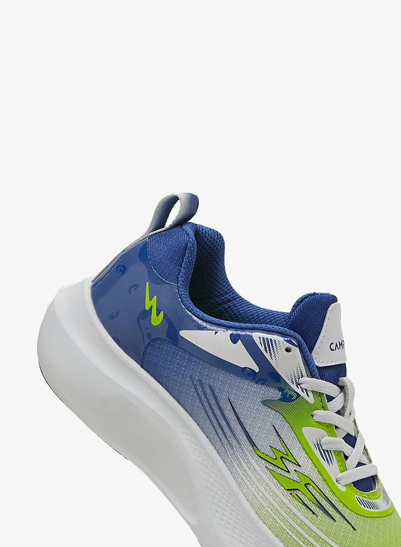 CAMPUS F.Grn/D.Sky Kids Low-Top Sports Sneakers - Vibrant Color Splash Shoes with Airy Comfort and Trendy Design  | Best Price UAE