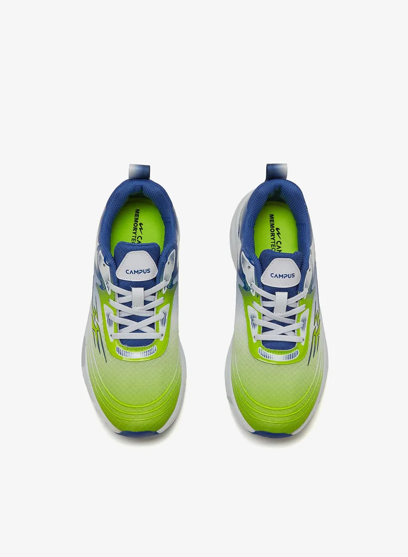 CAMPUS F.Grn/D.Sky Kids Low-Top Sports Sneakers - Vibrant Color Splash Shoes with Airy Comfort and Trendy Design  | Best Price UAE